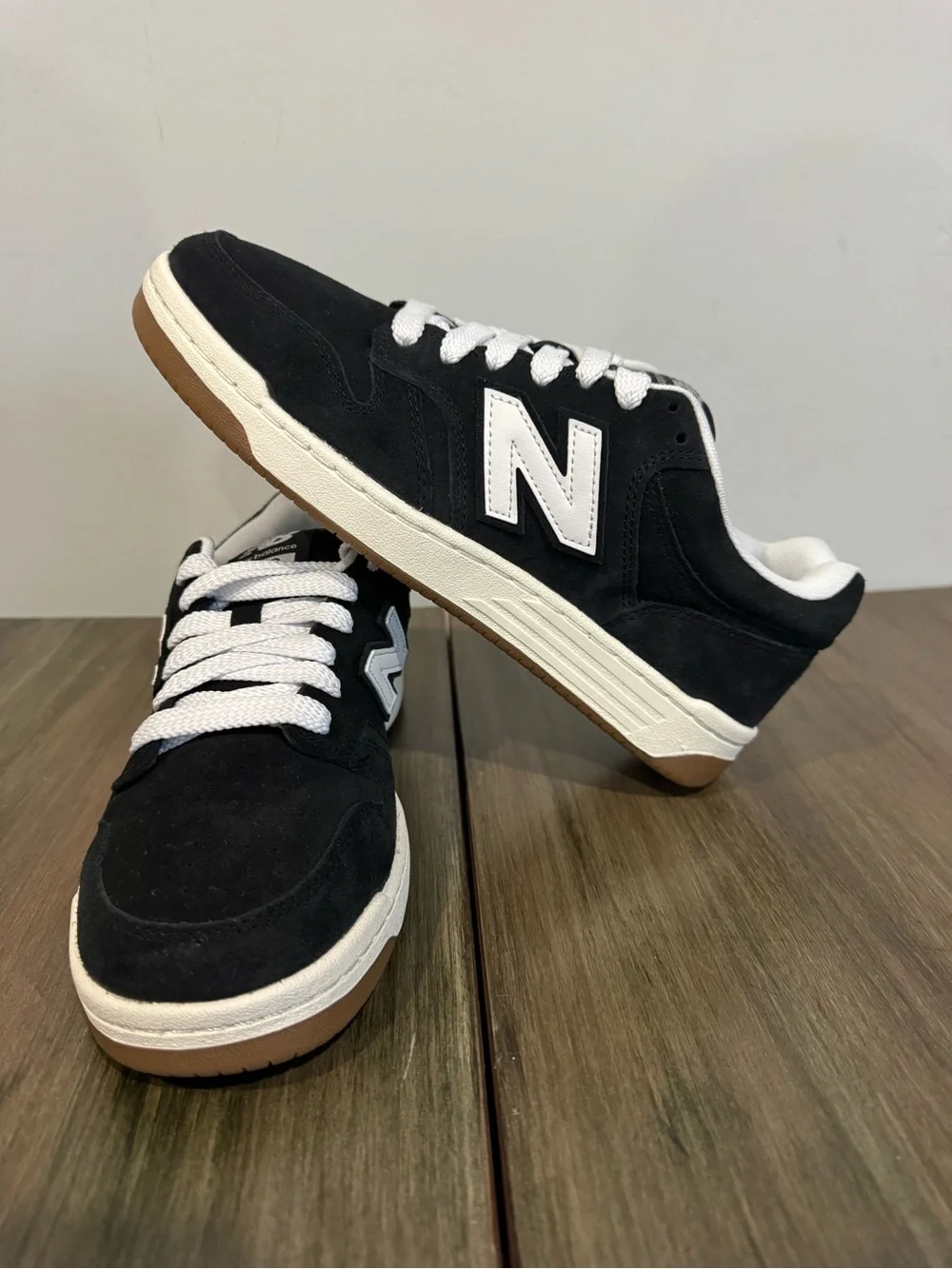 New Balance 480 Court Black and White Mens Shoes
